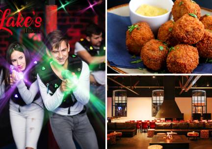 2 sessies lasergamen + borrelhapjes of grill-arrangement