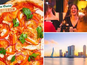 All-You-Can-Eat pizza + rondvaart (2 uur) bij Pizza Cruise Rotterdam