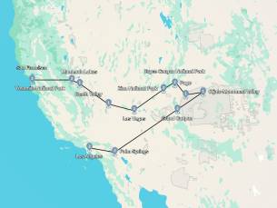 In stijl door het westen van Amerika (23 dagen)