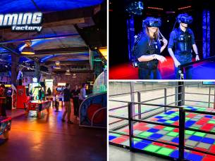 Onbeperkt gamen (2 uur) + VR-games (30 of 60 min) en/of Pixel Play Floor (30 of 60 min)