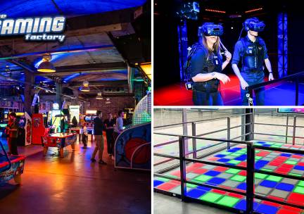 Onbeperkt gamen (2 uur) + VR-games (30 of 60 min) en/of Pixel Play Floor (30 of 60 min)