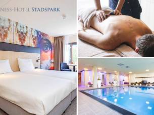 Overnachting(en) voor 2 + ontbijt + hoofdgerecht + 1x entree wellness bij Fletcher
