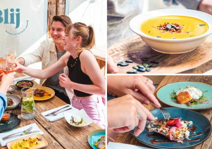 2-gangen shared lunch bij Blij aan de Vecht