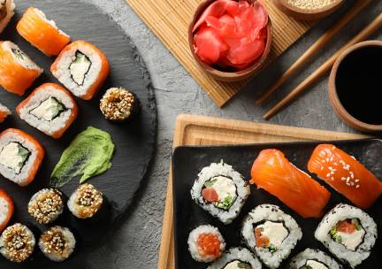 Sushibox of snackbox (16, 36 of 44 stuks) voor afhaal of bezorging van The Deli Company