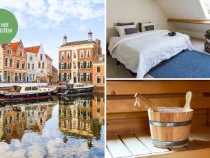 Overnachting voor 2 + ontbijt + sauna + late check-out nabij Goes