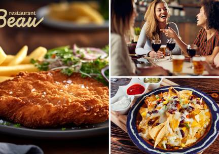 3-gangendiner met vrije keuze van de kaart bij Restaurant Beau