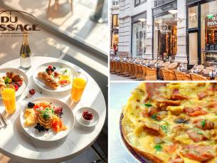 Ontbijt met verse jus d'orange + koffie/thee en evt. prosecco bij Du Passage in hartje Den Haag