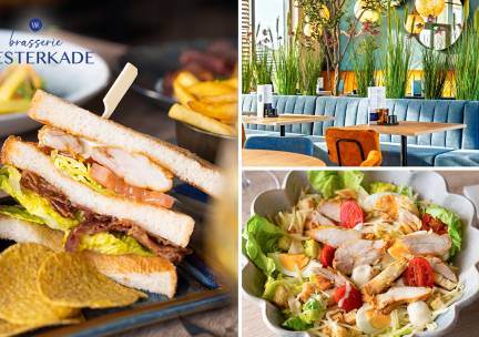 2-gangen keuzelunch bij Brasserie Westerkade