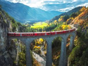 Glacier- en Bernina Express
