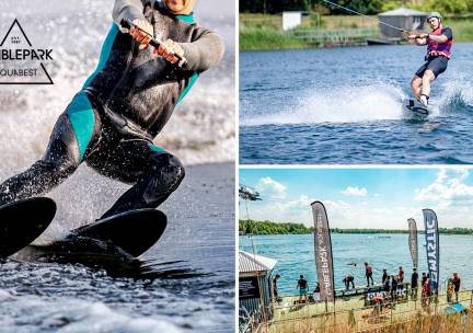 Waterskiën (2 uur) + uitrusting bij Cablepark Aquabest