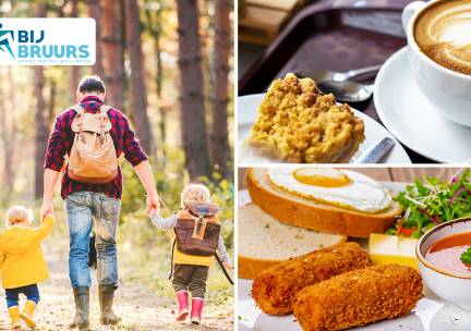 Wandel- of fietsarrangement incl. koffie met gebak en 12-uurtje in Baarle-Nassau