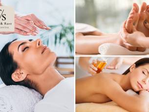 1 of 3 reiki- of voetreflexbehandeling(en) of aromatouch-behandeling (60 min)