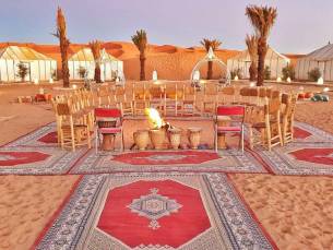 7-daagse reis naar Marrakech incl. 2 nachten in de Sahara, ontbijt, 2x diner, dagexcursie Ouzoud & MEER!