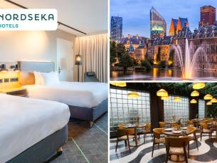 Overnachting(en) voor 2 + ontbijt + parkeren + evt. 3-gangendiner nabij Den Haag