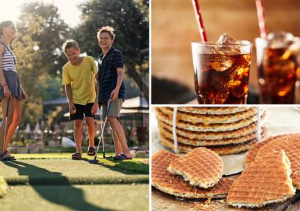 Minigolf + lekkers + drankje of familie bij Midgetgolfbaan Haarlem
