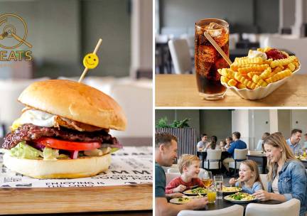 Hoofdgerecht naar keuze + friet + saus + drankje