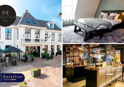 Overnachting(en) voor 2 + ontbijt + late check-out in Schagen