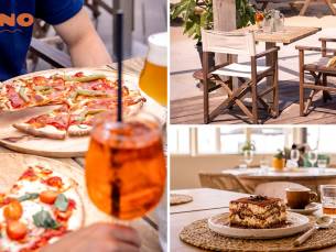 Gerecht naar keuze + evt. dessert + strandbedje + parasol aan het strand