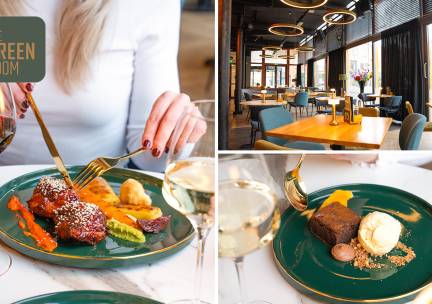 3-gangendiner Ã  la carte + amuse bij The Green Room