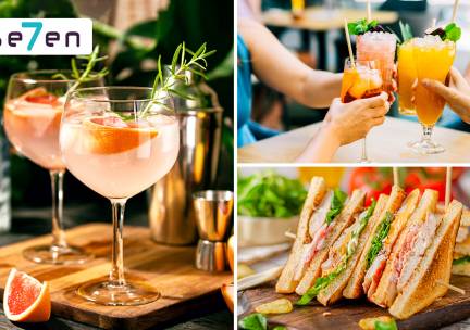 2 cocktails + gerecht naar keuze bij Se7en Utrecht
