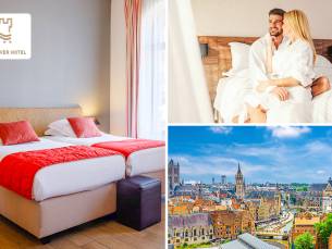 1 of 2 overnachting(en) voor 2 + ontbijt + late check-out + welkomstdrankje in hartje Gent