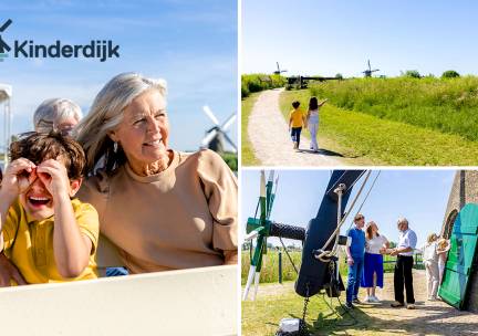 Toegang tot UNESCO Werelderfgoed Kinderdijk + evt. lunchplank