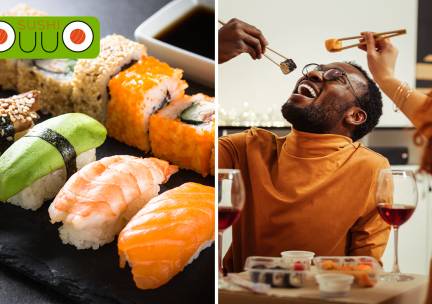 Sushibox (22, 40 of 60 stuks) om af te halen bij OuuO Sushi in De Pijp