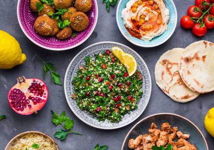 Syrische lunchproeverij of 2-gangenlunch bij Al Aseel Groningen