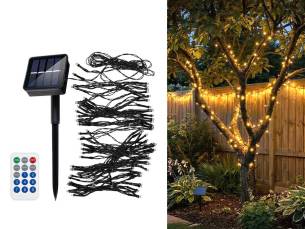 Solar Lichtsnoer 21,5 Meter Met 480 LED Lampjes - Met Afstandsbediening ...