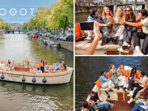 Luxe boottocht (1 uur) vanaf Amsterdam Centraal Station
