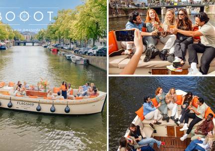 Luxe boottocht (1 uur) vanaf Amsterdam Centraal Station