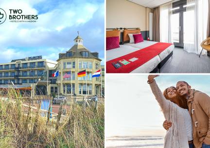 1 of 2 overnachting(en) voor 2 + ontbijt in hartje Noordwijk