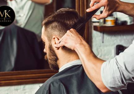 Kappersbehandeling voor heren + evt. baard trimmen