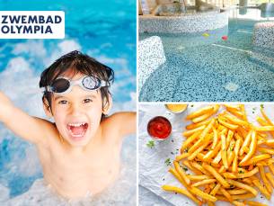 Entree tot vrijzwemmen bij Zwembad Olympia + friet en snack