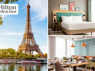 Overnachting + ontbijt voor 2 nabij Parijs