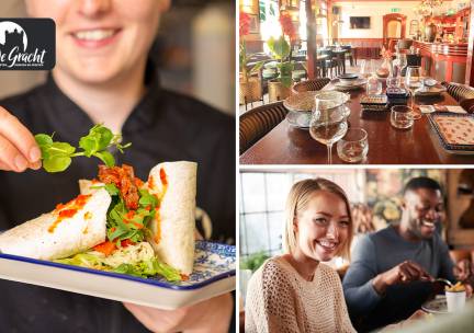 2-gangen keuzelunch bij De Gracht Eten, Drinken & Feesten