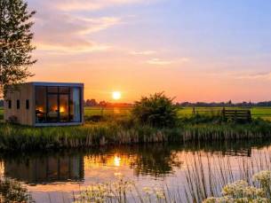 ???? Back to nature: verblijf in een luxe Tiny House Cabin tussen de bomen en verken het Friese Weidum!