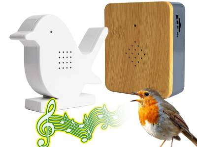 Vogeldoosje Met Sensor - Vrolijke Vogelgeluiden Wanneer Je Langsloopt! ...