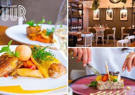 3-gangen keuzediner + amuse bij Restaurant Puur