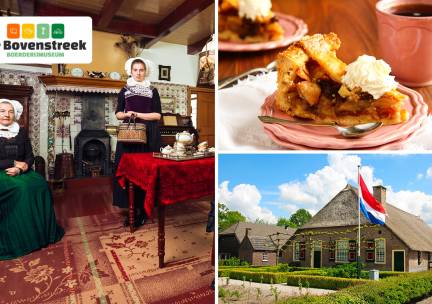 Entree Boerderijmuseum de Bovenstreek + warme drank + gebak + evt. pannenkoek