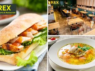 2-gangen keuzelunch bij Rex: viscafetaria en restaurant