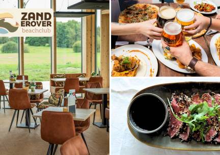 4-, 5- of 6-gangen shared dining-diner bij Beachclub Zand Erover