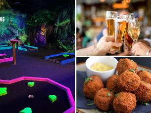 Minigolf voor 1 of 2 personen (45 min) + evt. bittergarnituur en drankje bij Jumping Jack Almere