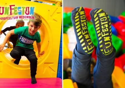 Entree tot binnen- en buitenspeeltuin FunFestijn
