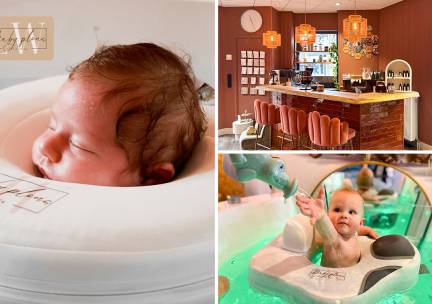 Babyfloaten (20 tot 30 min) of Shantala babymassage (60 min)