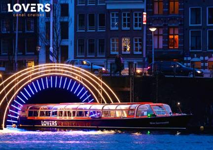 Amsterdam Light Festival rondvaart met LOVERS + evt. onbeperkt drankjes