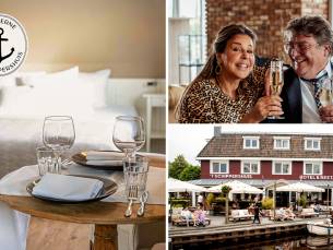 Overnachting voor 2 + welkomstdrankje + late check-out nabij Heerenveen