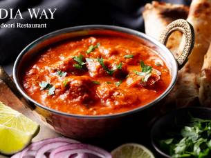 Indiaas 3-gangendiner + naanbrood bij India Way Tandoori Specialiteiten