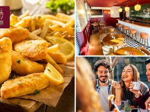 Kibbeling of lekkerbek met patat + drankje