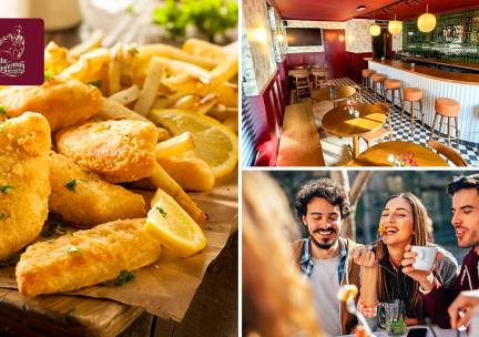 Kibbeling of lekkerbek met patat + drankje